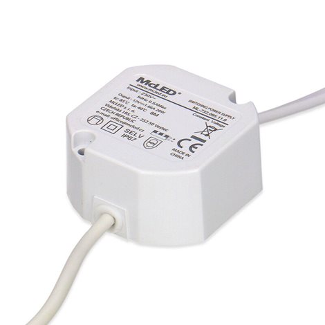 ML-732.095.11.0 Napájecí zdroj 20W, DC12V/1,67A, IP67, do elektroinstalační krabice 4