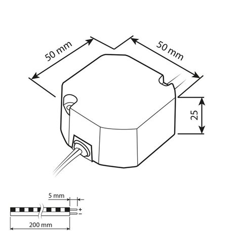 ML-732.095.11.0 Napájecí zdroj 20W, DC12V/1,67A, IP67, do elektroinstalační krabice 6