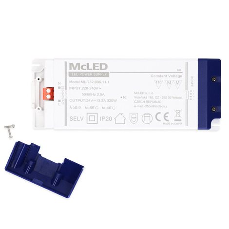ML-732.096.11.1 Napájecí zdroj 320W, DC24V/13,3A, IP20, plastové provedení se svorkovnicí 2