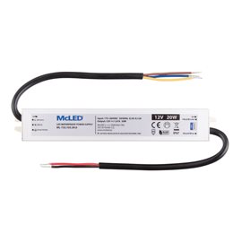 ML-732.103.39.0 Napájecí zdroj 20W, DC12V/1,67A, IP67, hliníkové provedení