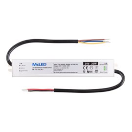 ML-732.103.39.1 Napájecí zdroj 20W, DC24V/0,83A, IP67, hliníkové provedení