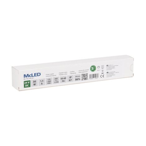 ML-732.104.39.1 Napájecí zdroj 30W, DC24V/1,25A, IP67, hliníkové provedení 2