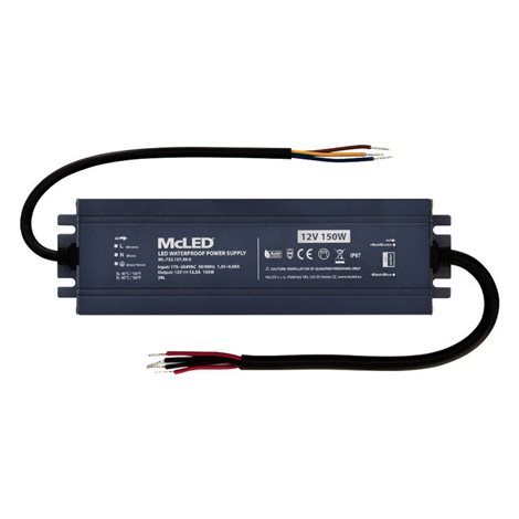 ML-732.107.39.0 Napájecí zdroj 150W, DC12V/12,5A, IP67, hliníkové provedení 6