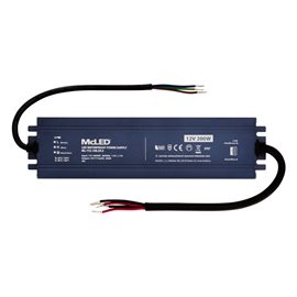 ML-732.108.39.0 Napájecí zdroj 200W, DC12V/16,67A, IP67, hliníkové provedení