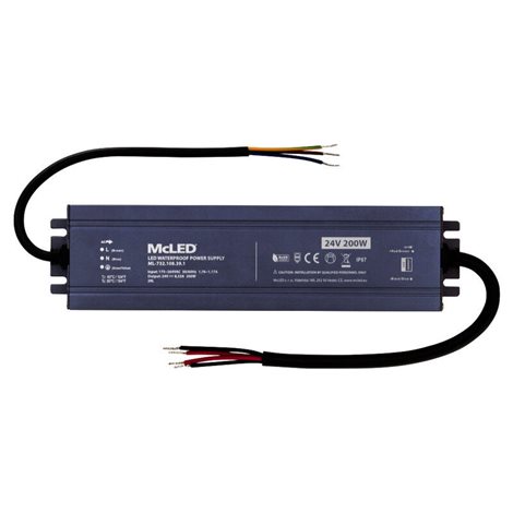 ML-732.108.39.1 Napájecí zdroj 200W, DC24V/8,33A, IP67, hliníkové provedení 1