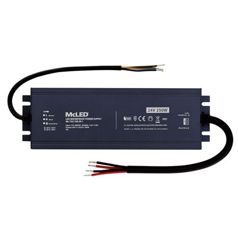 ML-732.109.39.1 Napájecí zdroj 250W, DC24V/10,5A, IP67, hliníkové provedení 1