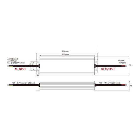 ML-732.110.39.1 Napájecí zdroj 300W, DC24V/12,5A, IP67, hliníkové provedení 3