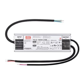 ML-732.218.58.1 Napájecí zdroj Mean Well HLG-185H-24B, 185 W, DC24V/7,8A, IP67, kovové provedení