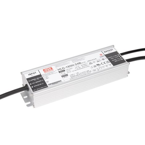 ML-732.218.58.1 Napájecí zdroj Mean Well HLG-185H-24B, 185 W, DC24V/7,8A, IP67, kovové provedení 2