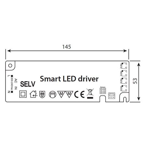 ML-732.301.62.1 Ultra tenký, Smart LED napájecí zdroj, 36W/24 V/1,5 A s 4 mini konektory 91505-FP 2