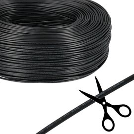 ML-733.072.37.0 2-žilový kulatý PVC kabel AWG 20/0,52 mm2, půměr 4,0 mm, černý plášť, černá/červená