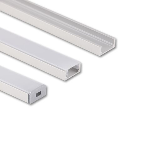 ML-761.001.74.3 Přisazený hliníkový profil PG2 16x8mm včetně mléčného difuzoru 3m 9