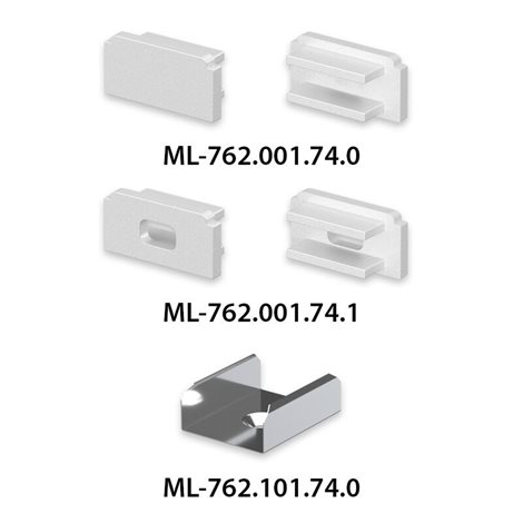ML-761.001.74.3 Přisazený hliníkový profil PG2 16x8mm včetně mléčného difuzoru 3m 5