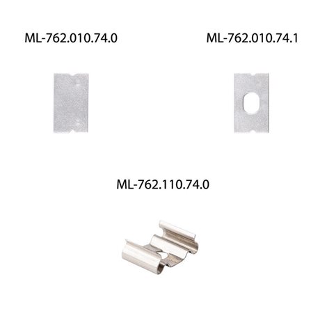 ML-761.010.74.3 Přisazený hliníkový profil PM 12x7mm, včetně mléčného difuzoru 3m 15