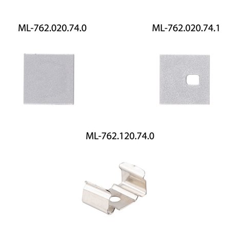 ML-761.020.74.2 Přisazený hliníkový profil PY 15x15mm, včetně mléčného difuzoru 2m 9
