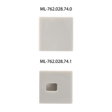 ML-761.028.74.1 Hliníkový profil pro sádrokarton AU 55x15mm, včetně mléčného difuzoru 1m 6