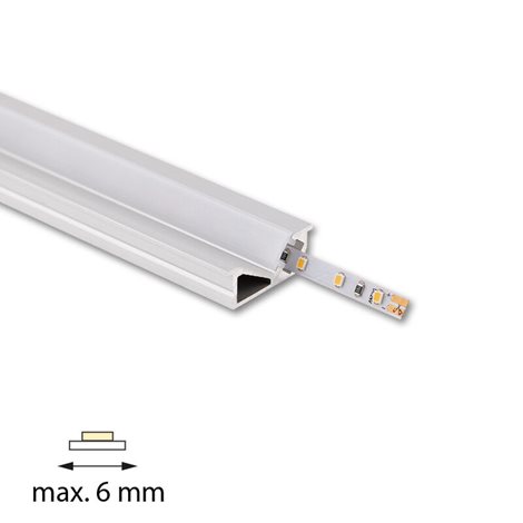 ML-761.029.74.2 Vestavný hliníkový profil VE 24x10mm včetně mléčného difuzoru 2m 8