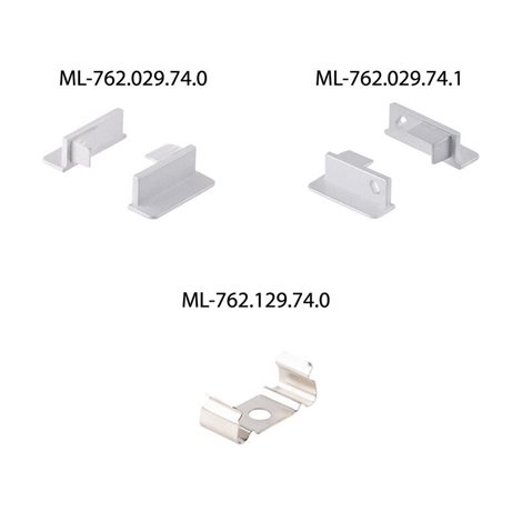 ML-761.029.74.2 Vestavný hliníkový profil VE 24x10mm včetně mléčného difuzoru 2m 10