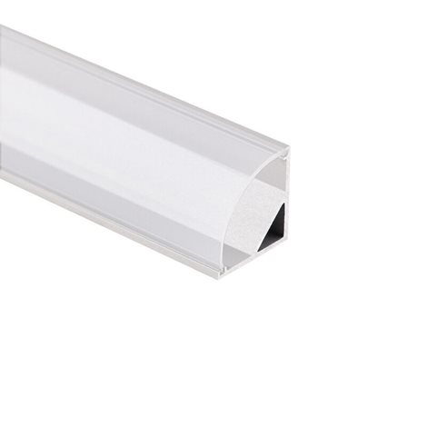 ML-761.040.74.2 Rohový hliníkový profil RS2 16x16 mm včetně čirého difuzoru 2 m 9