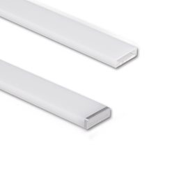 ML-761.045.74.1 Přisazený hliníkový profil PBA, 17x5mm, včetně mléčného difuzoru, 1m