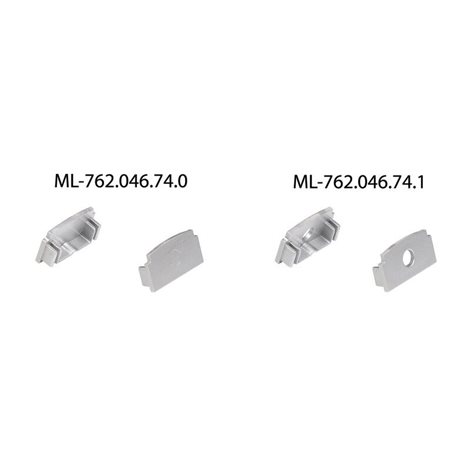ML-761.046.74.1 Hliníkový profil pro sádrokarton AX, 62x14mm, včetně mléčného difuzoru, 1m 7