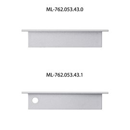 ML-761.053.43.1 Hliníkový profil AI, 14x68 mm, včetně mléčného difuzoru, 1m