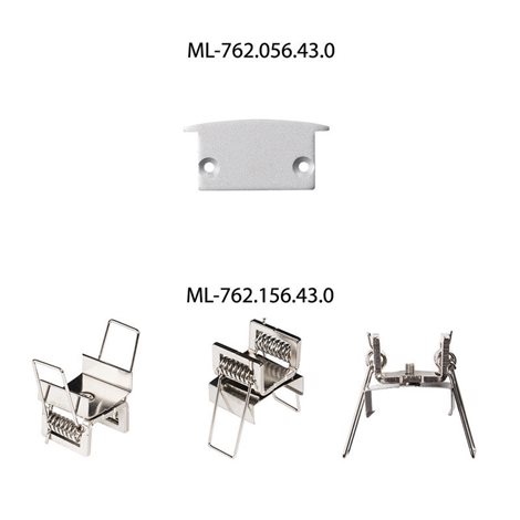 ML-761.056.43.2 Vestavný hliníkový profil VA 30x14mm, včetně mléčného difuzoru, 2m 1