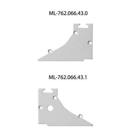 ML-761.066.43.1 Vestavný hliníkový profil AV pro sádrokarton, 35x95mm, vč mléč. difuzoru, bílý 1m 10