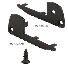 ML-761.074.02.2 Nášlapný hliníkový profil BL, 59x22 mm, černá barva, včetně mléčného difuzoru, 2 m