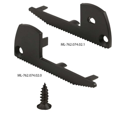 ML-761.074.02.2 Nášlapný hliníkový profil BL, 59x22 mm, černá barva, včetně mléčného difuzoru, 2 m 1