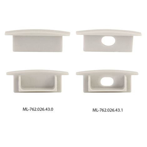 ML-761.080.43.1 Vestavný hliníkový profil VD, 30x10 mm, včetně matného difuzoru, 1 m 2