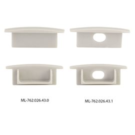 ML-761.080.43.2 Vestavný hliníkový profil VD, 30x10 mm, včetně matného difuzoru, 2 m