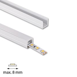 ML-761.114.74.2 Přisazený hliníkový profil PW 11x11mm bez difuzoru 2m