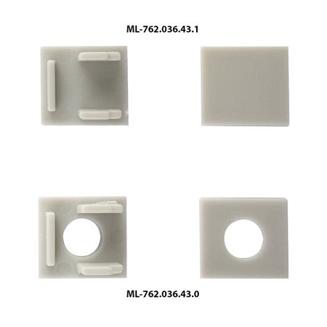 ML-761.136.43.3 Vestavný hliníkový profil AG pro sádrokarton, 53x14mm, bez difuzoru, 3m 4