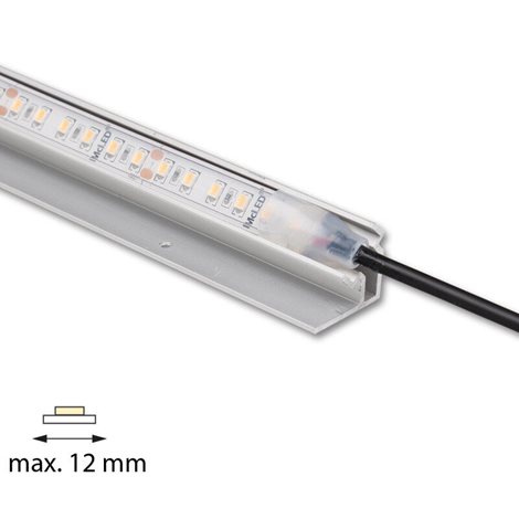 ML-761.151.74.2 Rohový hliníkový profil REB 23x21mm bez difuzoru 2m 2
