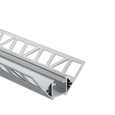 ML-761.331.05.2 Hliníkový profil pro obklady a dlažbu DF 61x24 mm včetně mléčného difuzoru 2 m 4