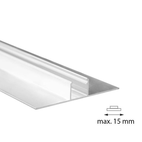 ML-761.334.05.2 Hliníkový profil pro sádrokartony AA 77x15 mm včetně mléčného difuzoru 2 m 4