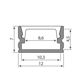 ML-761.515.74.2 Černý difuzor pro PM 2m