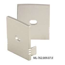 ML-762.009.07.1 Koncovka s otvorem pro ZN, stříbrná barva, 1 ks