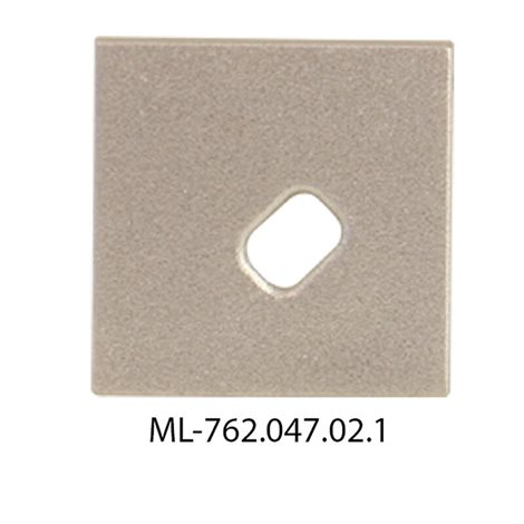 ML-762.047.02.1 Koncovka pro RD s otvorem, stříbrná barva, 1 ks