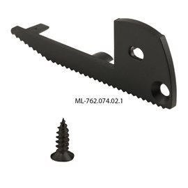 ML-762.074.02.1 Koncovka pro BL s otvorem pravá, černá barva, 1 ks