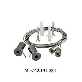 ML-762.191.02.1 Sada k zavěšení profilu ZT, délka 1,5 m, 2x lanko s příslušenstvím