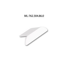 ML-762.304.86.0 Koncovka pro PXA bez otvoru, stříbrná barva, 1ks
