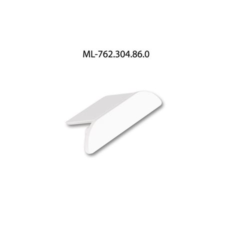 ML-762.304.86.0 Koncovka pro PXA bez otvoru, stříbrná barva, 1ks