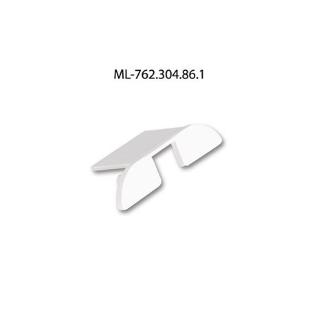 ML-762.304.86.1 Koncovka pro PXA s otvorem, stříbrná barva, 1ks