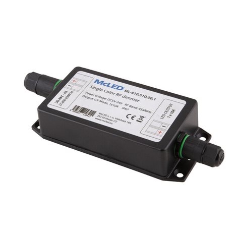 ML-910.510.00.1 Sada RF Nano pro jednobarevné LED pásky, 1 zóna, ovladač + přijímač, max. 10A, černý 3
