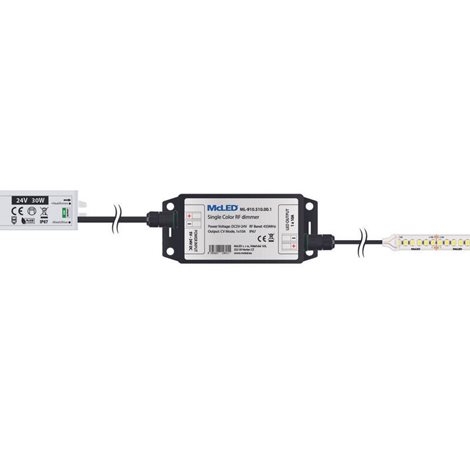 ML-910.510.00.1 Sada RF Nano pro jednobarevné LED pásky, 1 zóna, ovladač + přijímač, max. 10A, černý 5