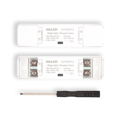 ML-910.510.14.1 Sada RF Nano pro jednobarevné LED pásky, 1 zóna, ovladač + přijímač, max. 10A, bílý 3