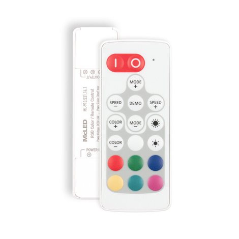 ML-910.531.14.1 Sada RF Nano pro RGB LED pásky, 1 zóna, ovladač + přijímač, max. 12A, bílý, IP20 7