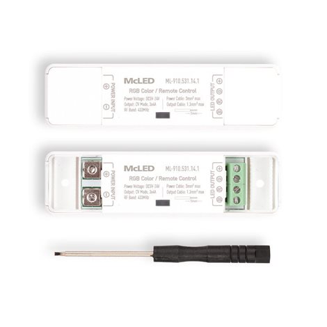 ML-910.531.14.1 Sada RF Nano pro RGB LED pásky, 1 zóna, ovladač + přijímač, max. 12A, bílý, IP20 5